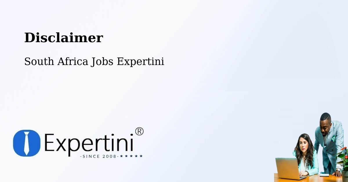 Disclaimer – Virginia - South Africa Jobs Expertini
